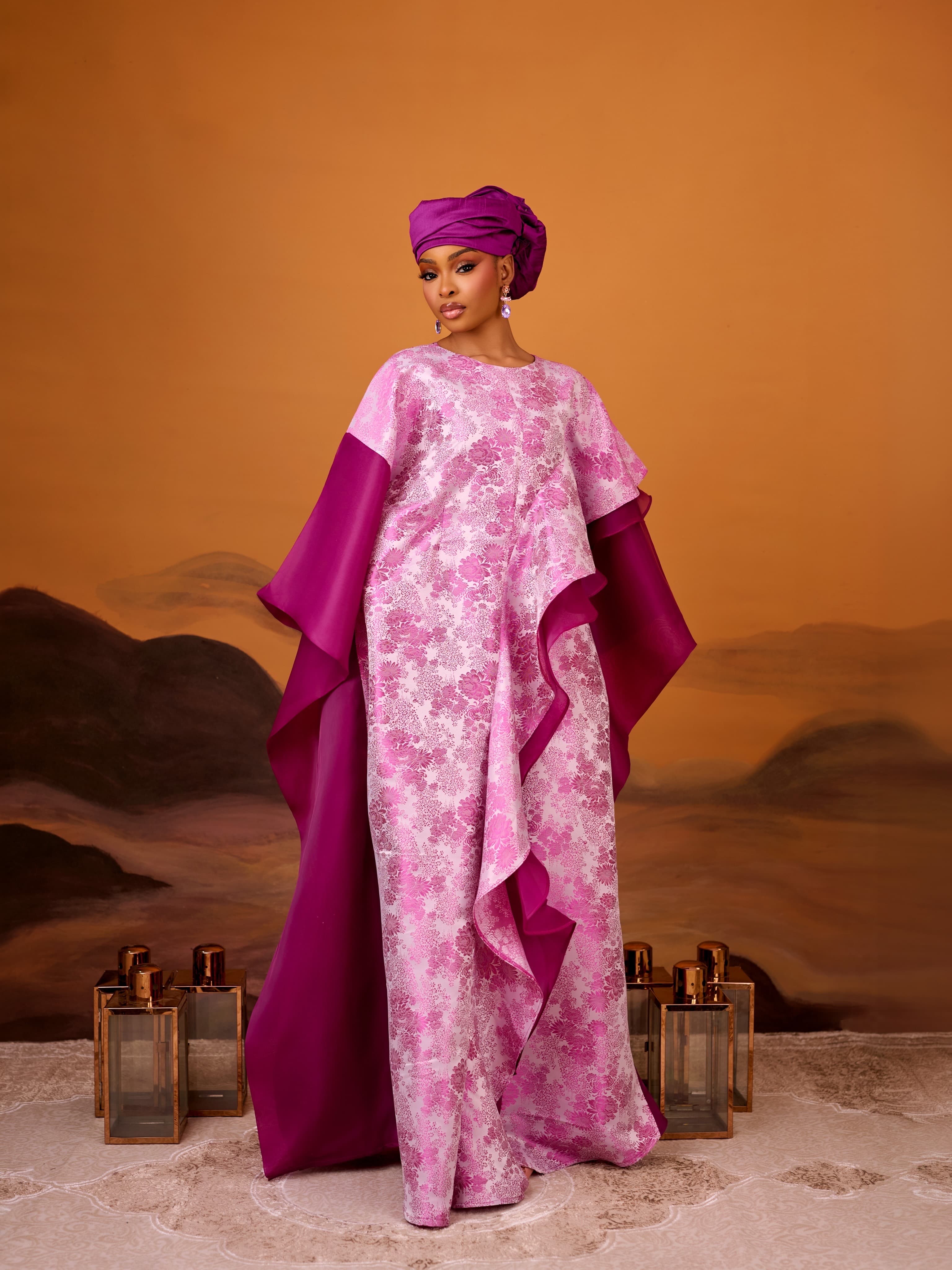 Gold brocade Eid kaftan