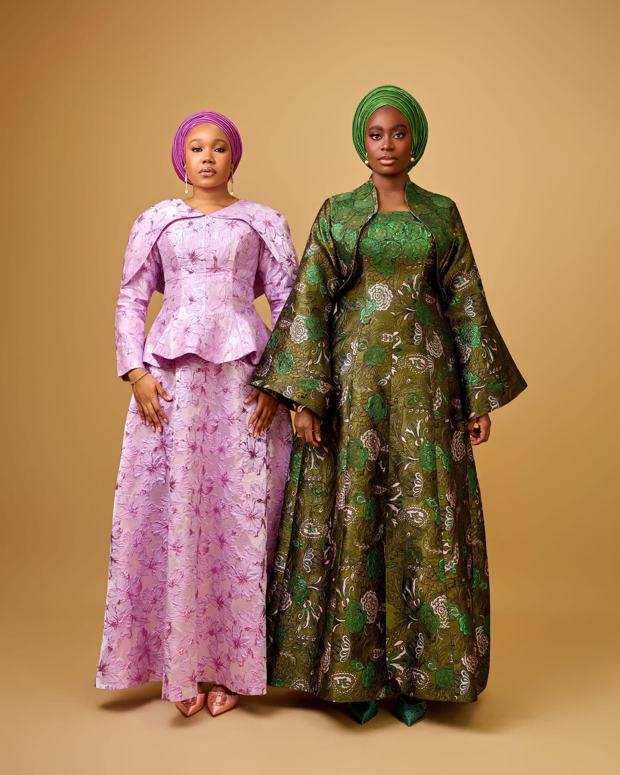 Ziya Brocade Blouse and Skirt, Lilac Orchid, angle 4